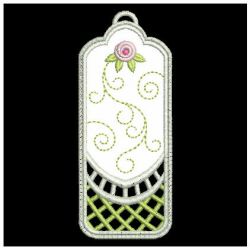 Lace Applique Rose Bookmarks 09 machine embroidery designs