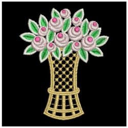 FSL Rose Baskets 03 machine embroidery designs