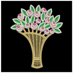 FSL Rose Baskets 05 machine embroidery designs