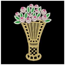 FSL Rose Baskets 07 machine embroidery designs