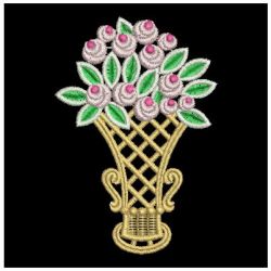 FSL Rose Baskets 08 machine embroidery designs