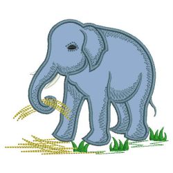 Applique Elephants 02(Lg) machine embroidery designs