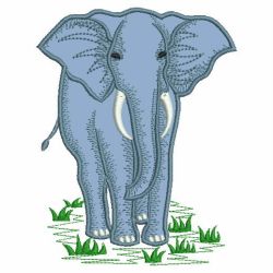 Applique Elephants 07(Lg) machine embroidery designs