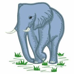 Applique Elephants 09(Md) machine embroidery designs