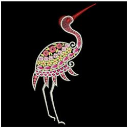 Fantasy Cranes 01 machine embroidery designs
