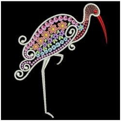 Fantasy Cranes 10 machine embroidery designs