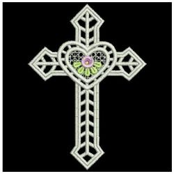 FSL Rose Cross machine embroidery designs