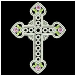 FSL Rose Cross 02 machine embroidery designs