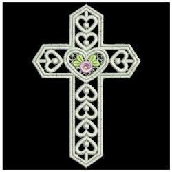 FSL Rose Cross 07 machine embroidery designs