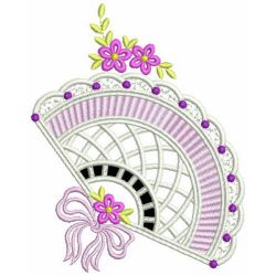 Cutwork Fans 04(Lg) machine embroidery designs