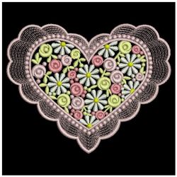 Floral Hearts 2(Md) machine embroidery designs
