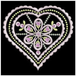 Floral Hearts 2 06(Sm) machine embroidery designs