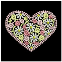 Floral Hearts 2 07(Sm) machine embroidery designs