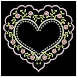 Floral Hearts 2 08(Md) machine embroidery designs