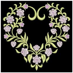 Floral Hearts 2 09(Md) machine embroidery designs