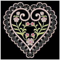 Floral Hearts 2 10(Md) machine embroidery designs