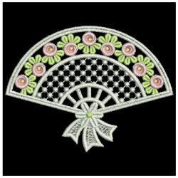 FSL Rose Fans machine embroidery designs