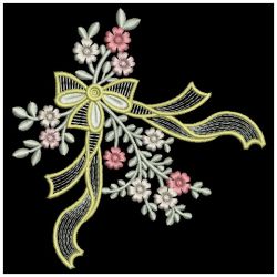 Florals with Bows 01(Lg) machine embroidery designs