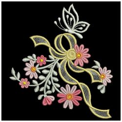 Florals with Bows 03(Lg) machine embroidery designs