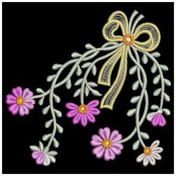 Florals with Bows 04(Sm) machine embroidery designs