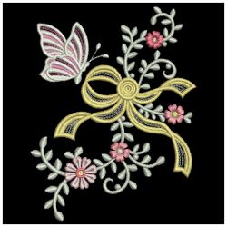 Florals with Bows 06(Md) machine embroidery designs