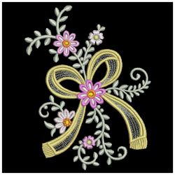 Florals with Bows 07(Lg) machine embroidery designs