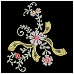 Florals with Bows 09(Md) machine embroidery designs