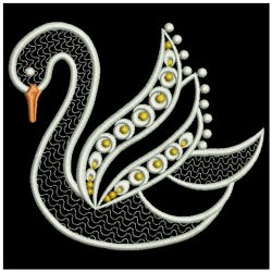 Elegant Swans 2 04(Md) machine embroidery designs