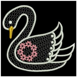 Elegant Swans 2 08(Lg) machine embroidery designs