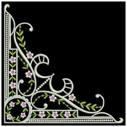 Heirloom Floral Corners 04(Sm) machine embroidery designs