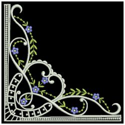 Heirloom Floral Corners 05(Lg) machine embroidery designs