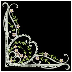 Heirloom Floral Corners 06(Sm) machine embroidery designs