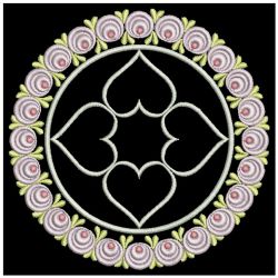 Heirloom Floral Circles 06(Md) machine embroidery designs