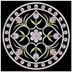 Heirloom Floral Circles 08(Md) machine embroidery designs