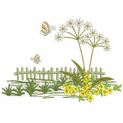 Garden Delight 04(Lg) machine embroidery designs