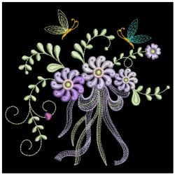 Floral with Bows 2 02(Sm) machine embroidery designs