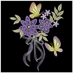 Floral with Bows 2 03(Lg) machine embroidery designs