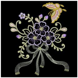 Floral with Bows 2 04(Md) machine embroidery designs