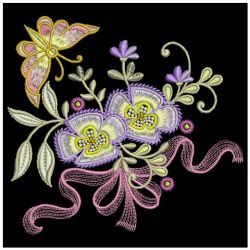Floral with Bows 2 05(Sm) machine embroidery designs