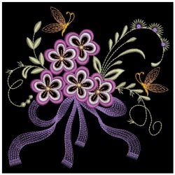 Floral with Bows 2 06(Lg) machine embroidery designs