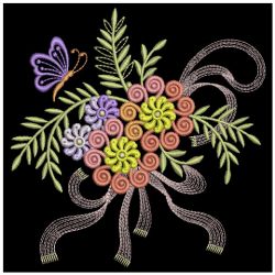Floral with Bows 2 07(Sm) machine embroidery designs