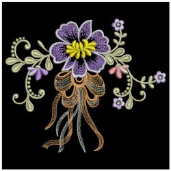 Floral with Bows 2 10(Lg) machine embroidery designs