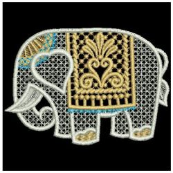FSL Indian Elephants 02 machine embroidery designs