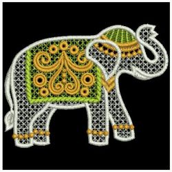 FSL Indian Elephants 05 machine embroidery designs