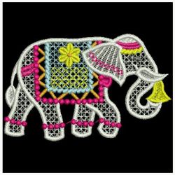 FSL Indian Elephants 06 machine embroidery designs