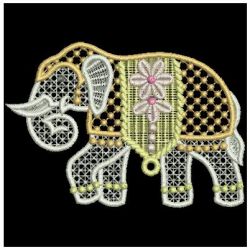 FSL Indian Elephants 07 machine embroidery designs