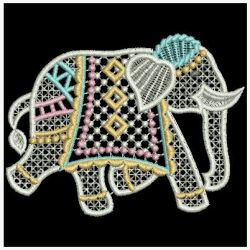 FSL Indian Elephants 08 machine embroidery designs