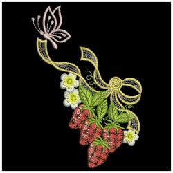 Strawberry Delight 05(Lg) machine embroidery designs