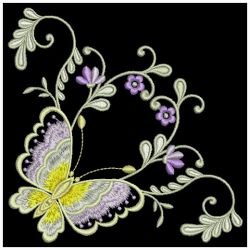 Dancing Butterfly Corners 05(Md) machine embroidery designs
