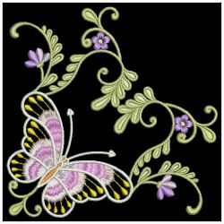 Dancing Butterfly Corners 07(Lg) machine embroidery designs